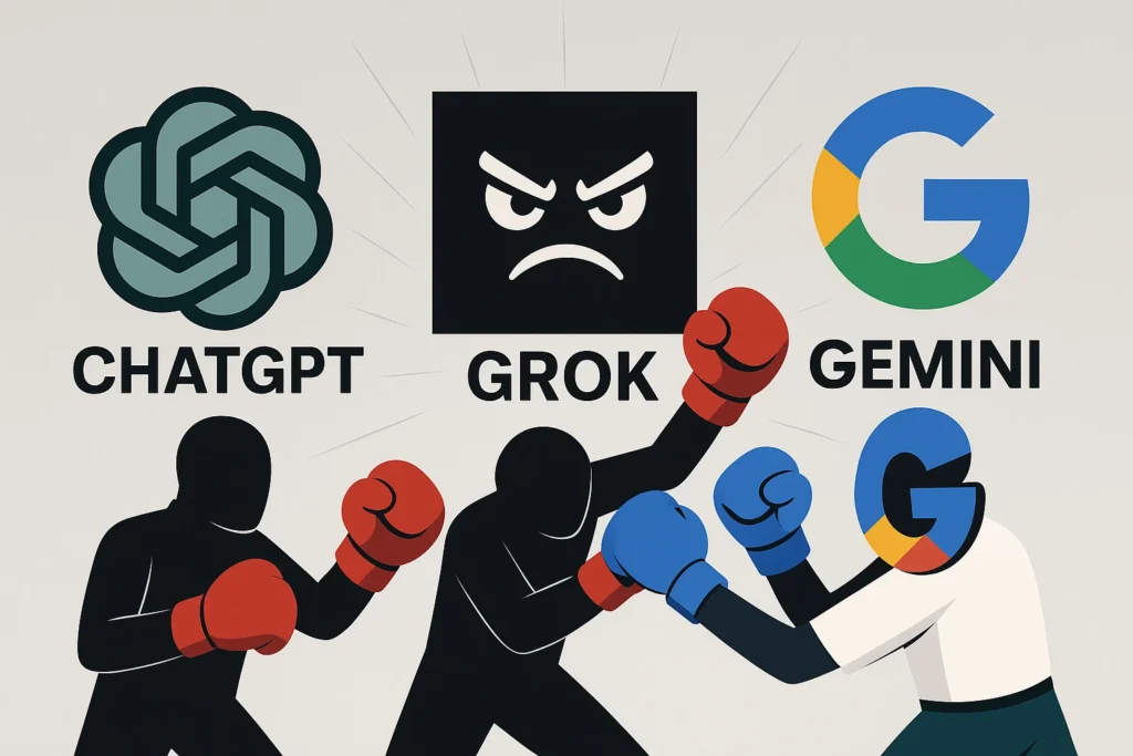 Chatgpt vs Grok vs Gemini