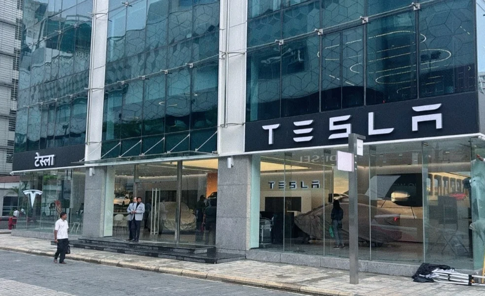Tesla Showroom Mumbai | The Futurism Today (Source: Unknown)