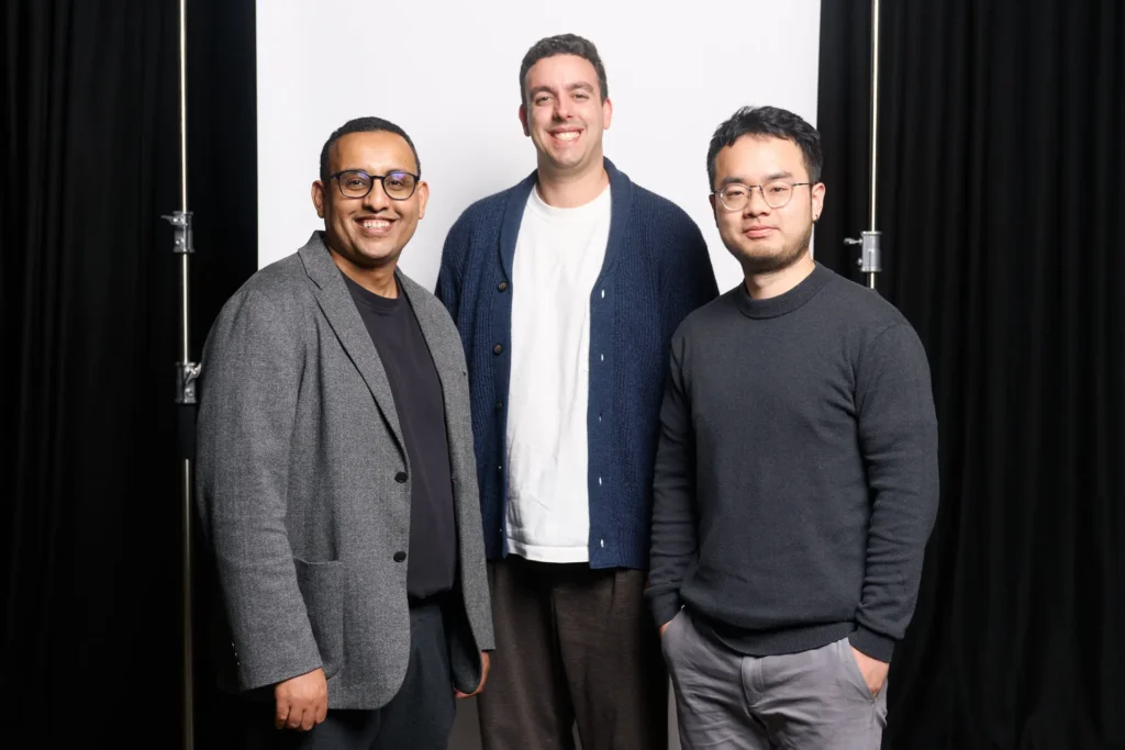 Co-Founders of Waleed Mussa (CFO), Dr. Tom Kelly (CEO) and Yu Liu (CTO)