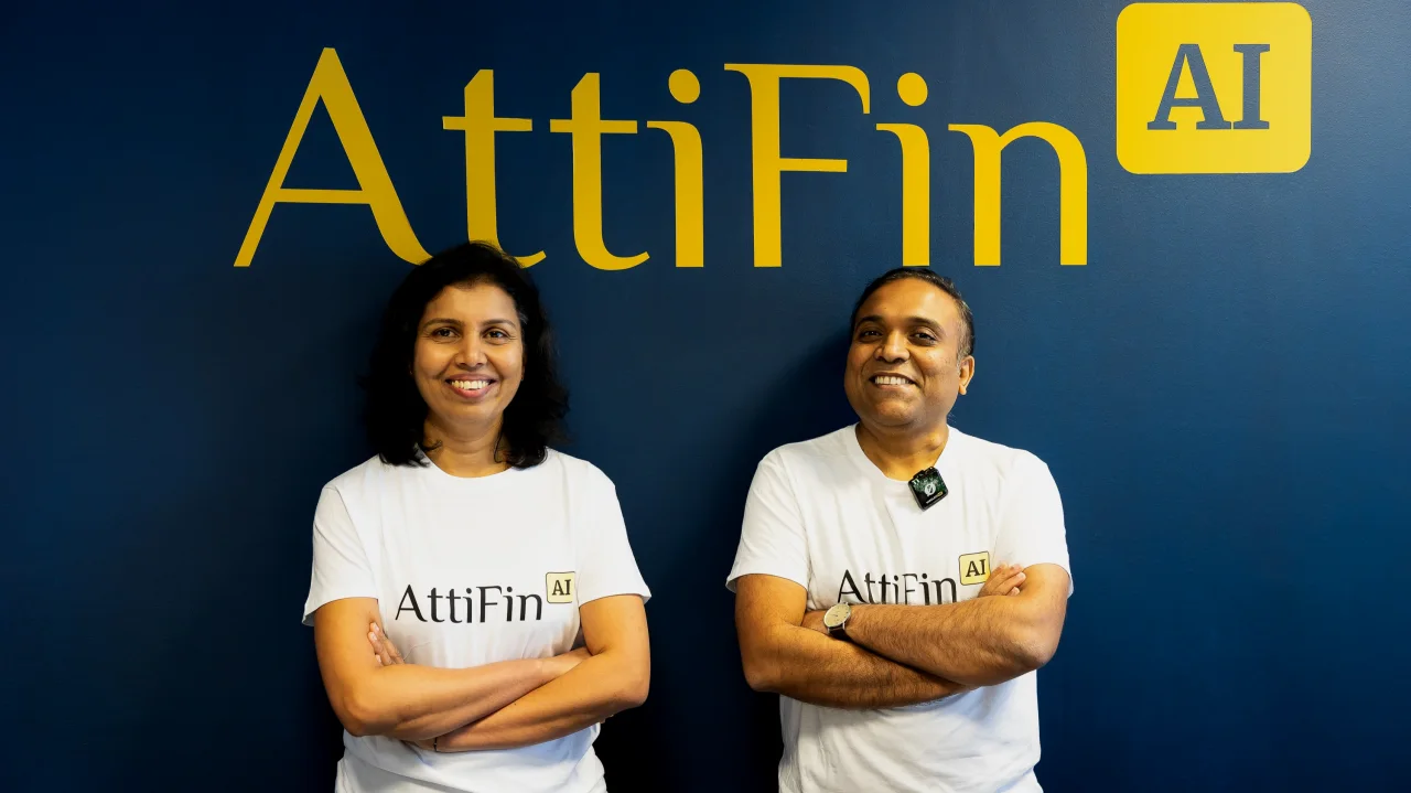 AttiFin AI's Co-Founders, Shilpa Kaluti and Praveen Karadiguddi.
