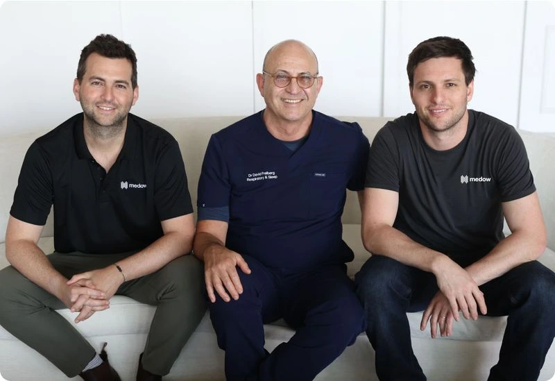 Medow Health Founders Joel Freiberg and his brother Josh Freiberg with their father