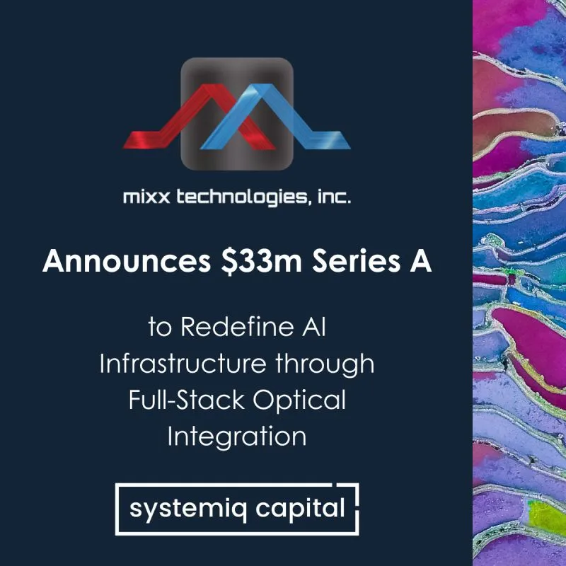 Mixx Technologies has raised 33 million in an oversubscribed Series A funding round