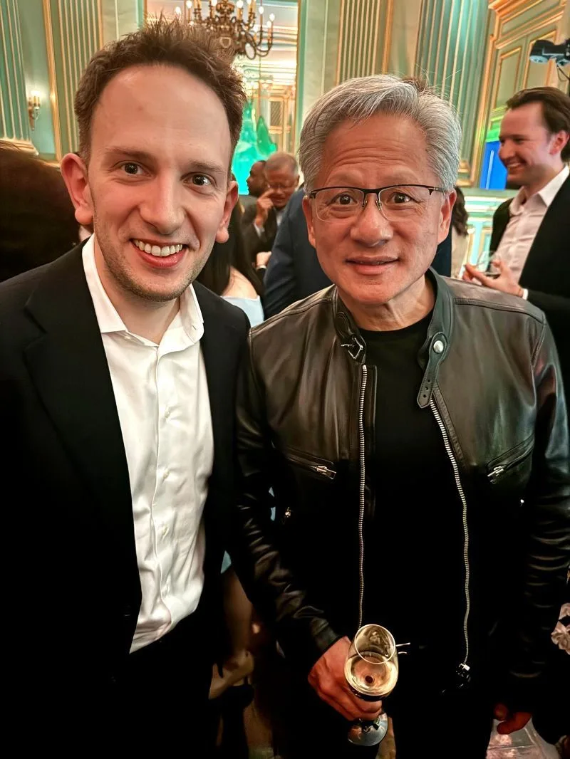 Nikola Mrkšić CEO of PolyAI and Jensen Huang Founder and CEO of NVIDIA