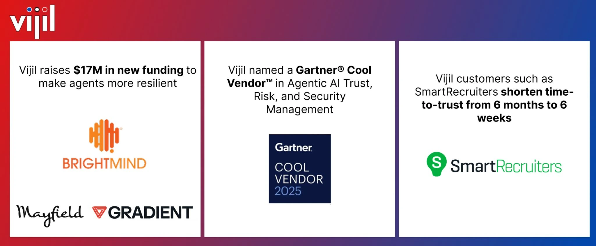 Recent announcements by Vijil