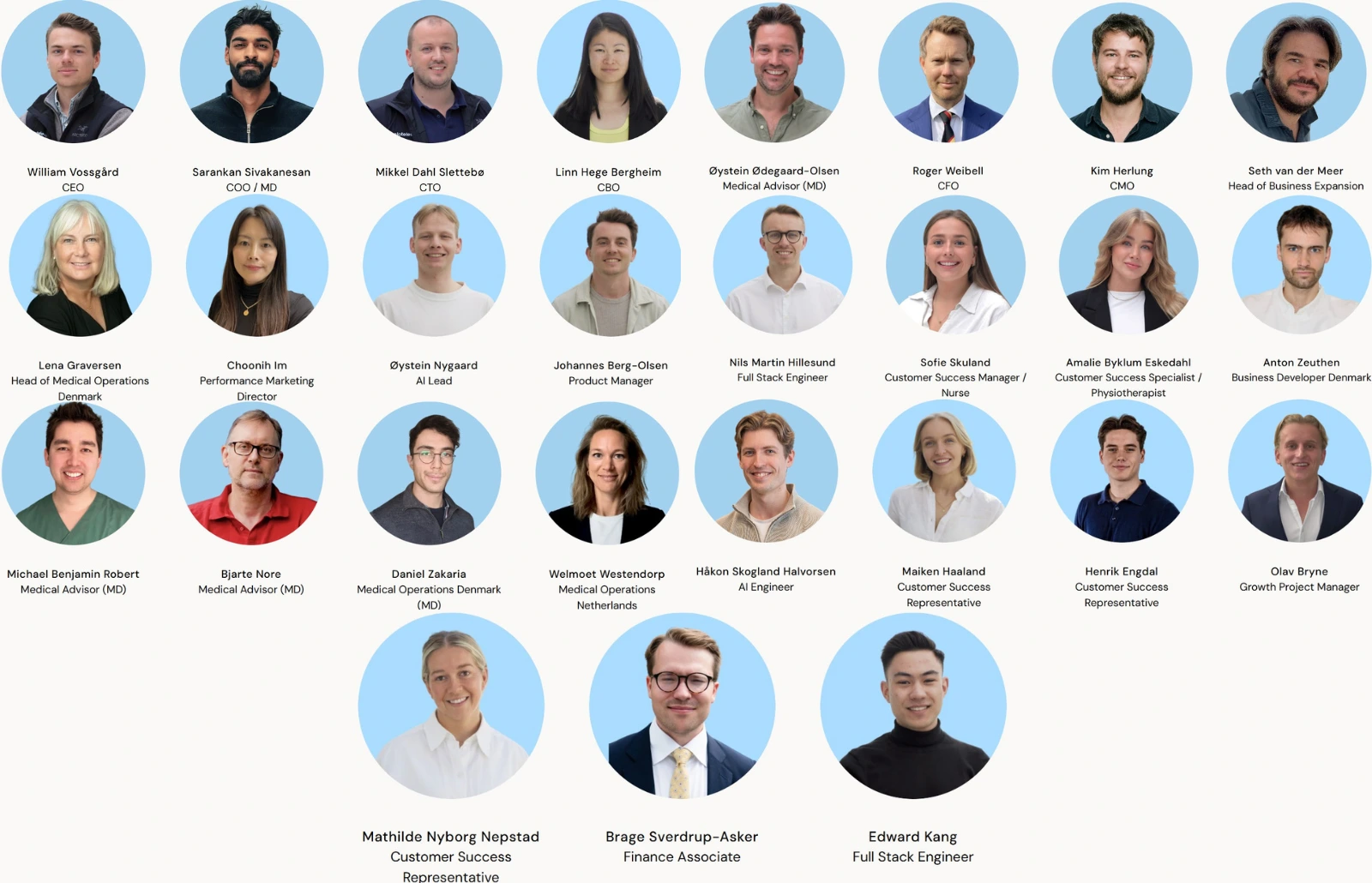 Team of Oslo based healthtech company Noteless