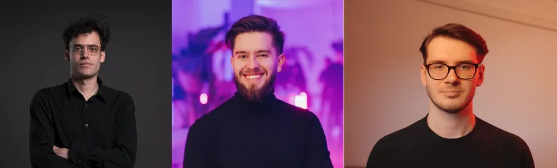 Team of KatalistAI: Blaž Blokar (Founder & CTO), Andraž Zvonar (Founder & CEO) and Rok Božič (Growth Lead)