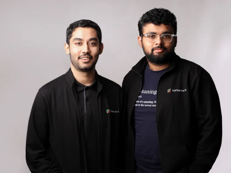Founders of OnFinance AI: Anuj Srivastava (CEO) and Priyesh Srivastava (CTO)