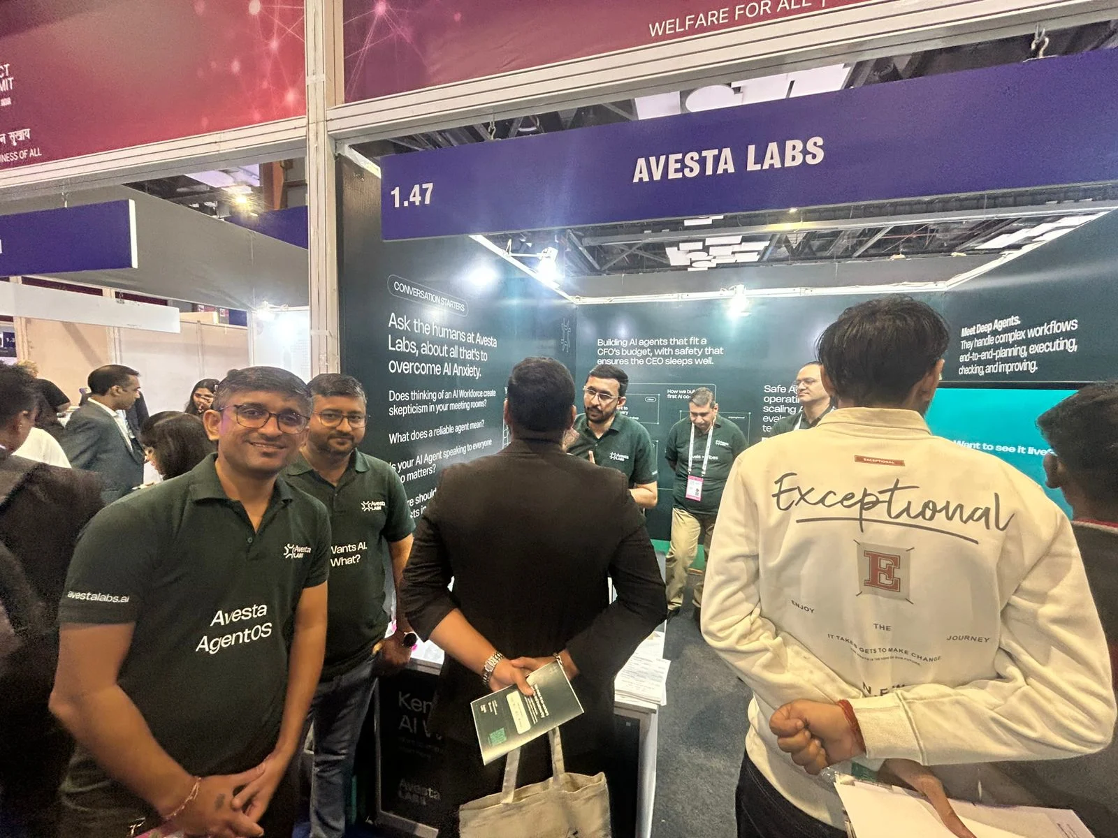 Gaurav Soni (Head of Product | AI Analytics) and Naresh Tank (Head of Product | Agentic AI) from Avesta Labs at India AI Impact Summit 2026