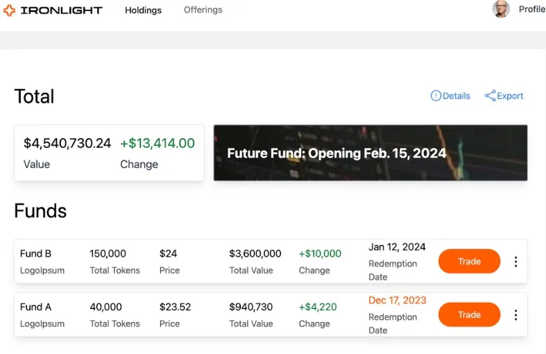 Ironlight Investor Portal
