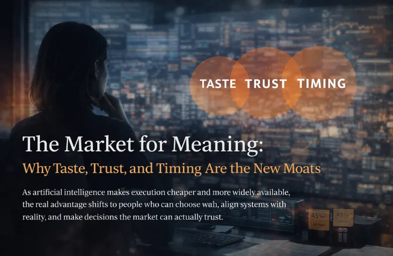 AI and the Market for Meaning: Taste, Trust, and Timing