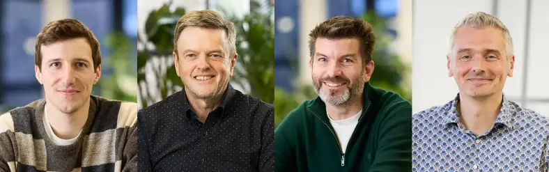 Leaders of Fractile, an AI chip startup