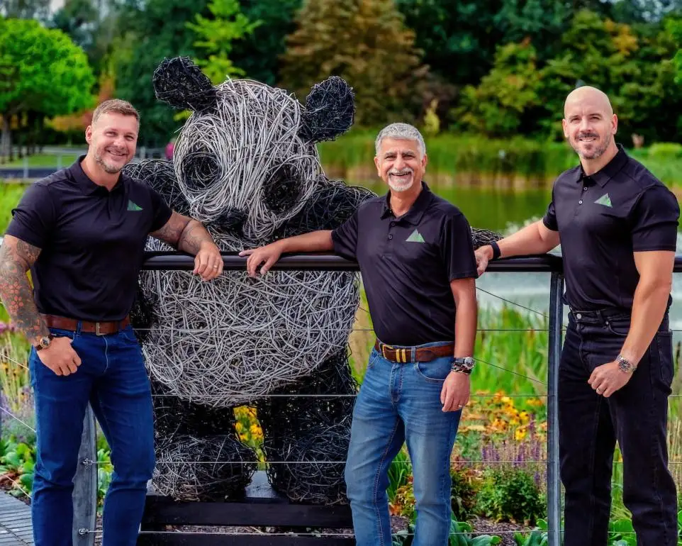 Leaders of UK-based: MukAway Fraser Linakar (CEO), Zach Ali (CTO) and Ian Cheveau (Marketing Director)