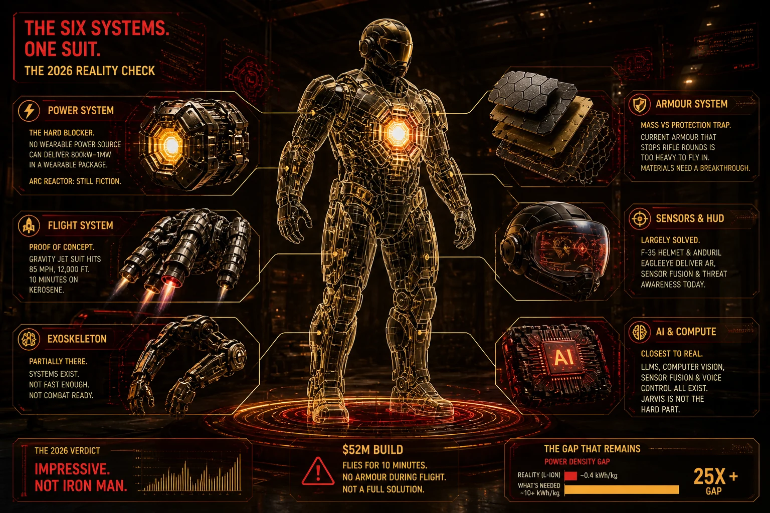 The most important things to build yourself an Iron Man suit.