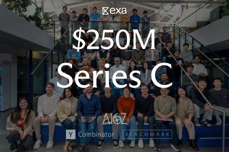 Exa raised $250M at a 2.2B valuation led by a16z