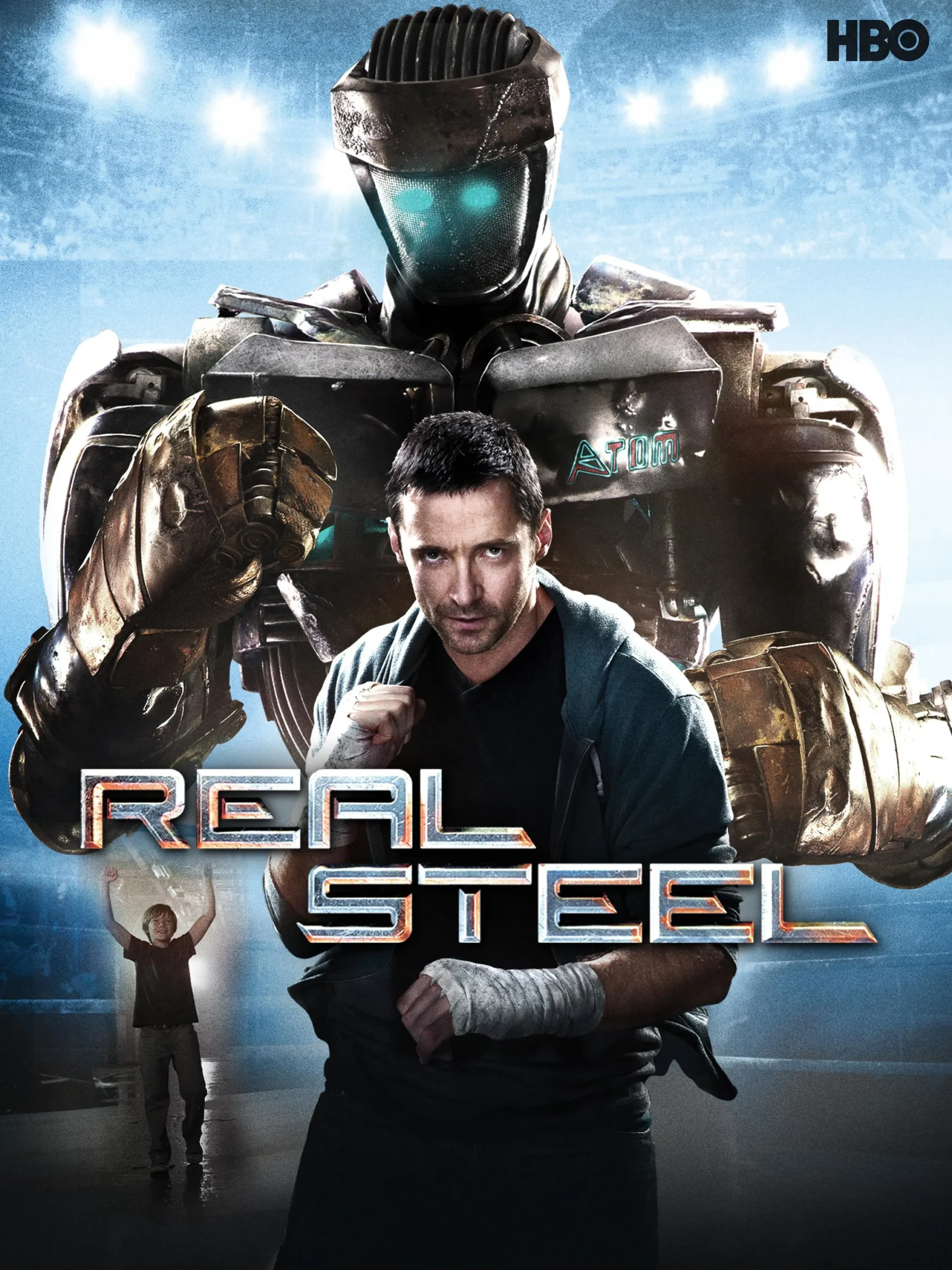Real Steel (2011), a robot boxing movie starring Hugh Jackman