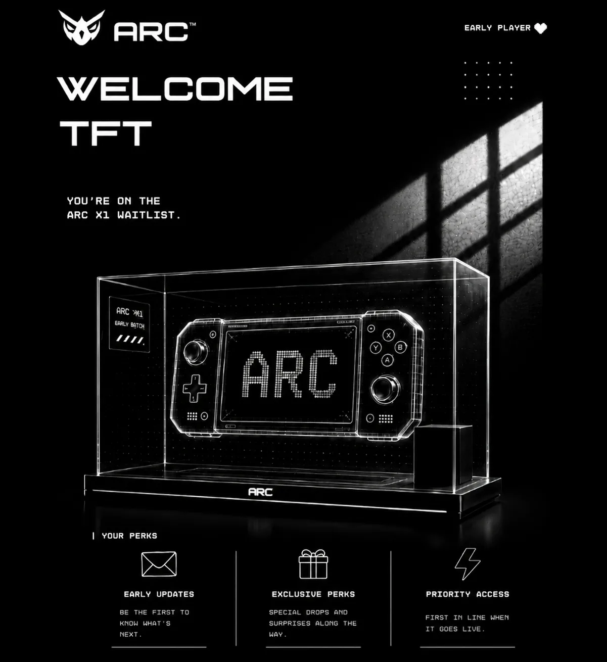Like us you can also join the waitlist for ARC X1