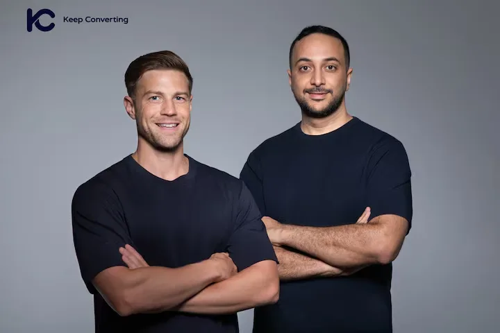 Manuel Prinz (Co-founder) and Mohammad El Mougi (Founder and CEO) of Keep Converting