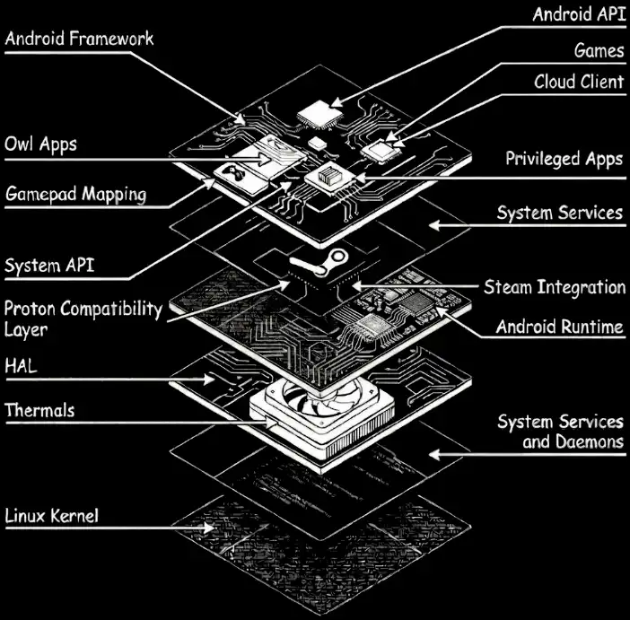 OwlOS Architecture, A Gaming Systerm Built From The Hardware Upward